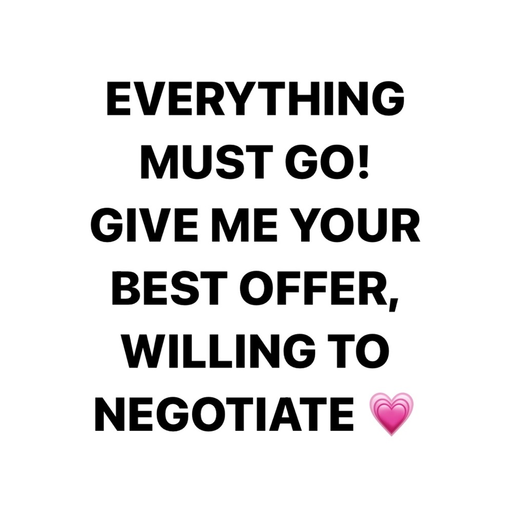 Everything must go!